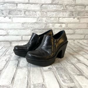 BORN Distressed Famke Leather Clogs